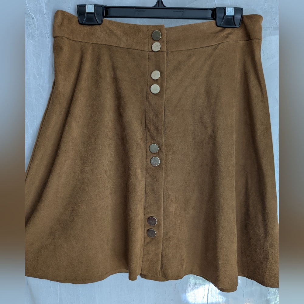 Dynamite Tan A-Line Mini Skirt for Casual Wear